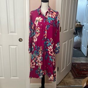 Cupid button up floral dress
